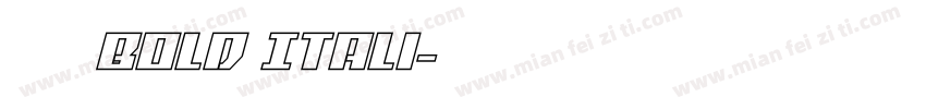 宋体 Bold Itali字体转换